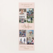 2面マントラカスタム赤面&金ゴールドモノグラムフォト ヨガマット (裏面)