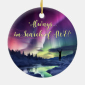 2面素晴らし、オーロラボレアリスオーナメント セラミックオーナメント (裏面)