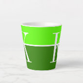 2音カッコいいモダンモノグラム カフェラテマグ (正面)