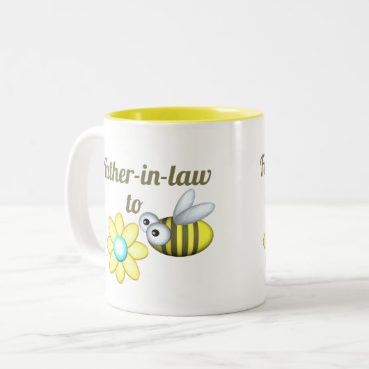 2音式コーヒーマグを飲む法律の父親 ツートーンマグカップ (正面左)