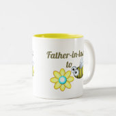 2音式コーヒーマグを飲む法律の父親 ツートーンマグカップ (正面右)