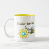 2音式コーヒーマグを飲む法律の父親 ツートーンマグカップ (左)