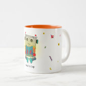 2音式ロボカラフルットコーヒーカップ ツートーンマグカップ (正面右)