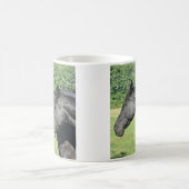 2頭に黒馬 コーヒーマグカップ (中央)