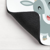 2頭のかわいく幸せな漫画のヤギのマウスパッド マウスパッド (コーナー)