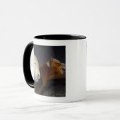 2頭のアイスランドの馬 マグカップ (正面左)