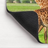 2頭のキリン マウスパッド (コーナー)