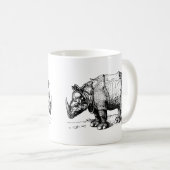 2頭のサイ コーヒーマグカップ (正面右)