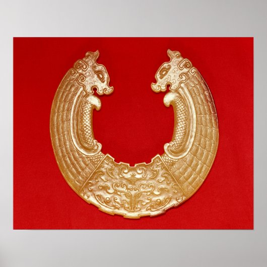 2頭のドラゴンとタオタイマスクのプラーク ポスター (正面)