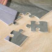 2頭のベトナム時代の役馬 ジグソーパズル (側面)