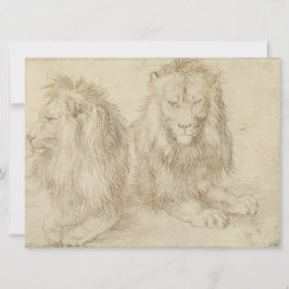 2頭のライオン（野生動物） （アルブレヒト公爵） カード
