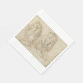 2頭のライオン（野生動物） （アルブレヒト公爵） スタンダードランチョンナプキン (角)