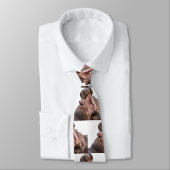 2頭の大きい口のカバのタイ ネクタイ (タイ)