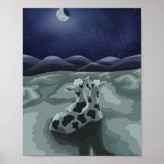 2頭の子牛 – 開始の2倍 ポスター