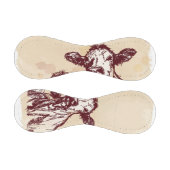 2頭の牛がスケッチと水彩のヴィンテージ 野球ボール (パネル)