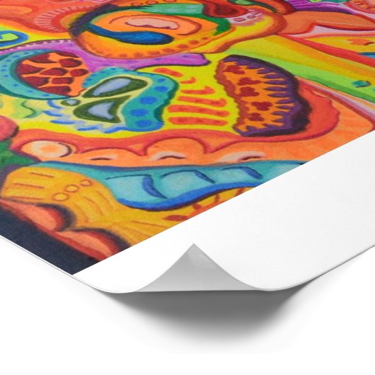 2頭の牛 ポスター (角)