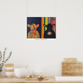 2頭の牛 ポスター (キッチン)