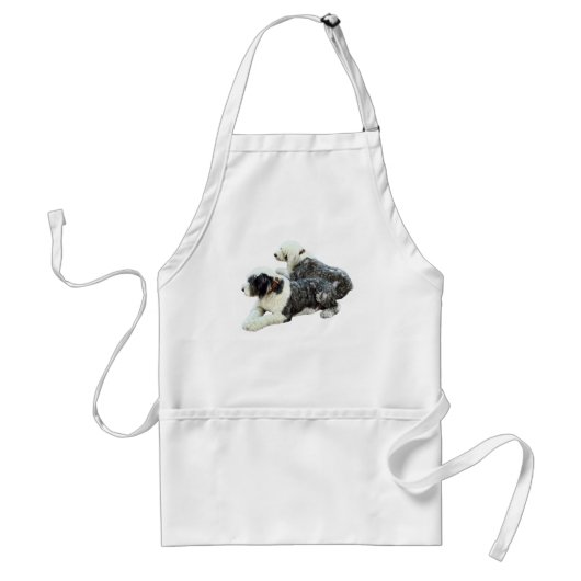 2頭の牧羊犬 スタンダードエプロン (正面)