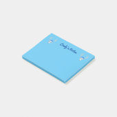 2頭の白いファンタジーの鹿が青色にバラを着る ポストイット (アングル)