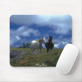 2頭の美しい馬 マウスパッド (マウス)