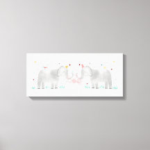 2頭の象と1頭のサル