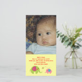 2頭の象に蝶を付ける 案内状 (スタンド正面)