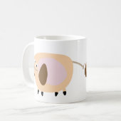 2頭の象のマグカップ コーヒーマグカップ (正面左)