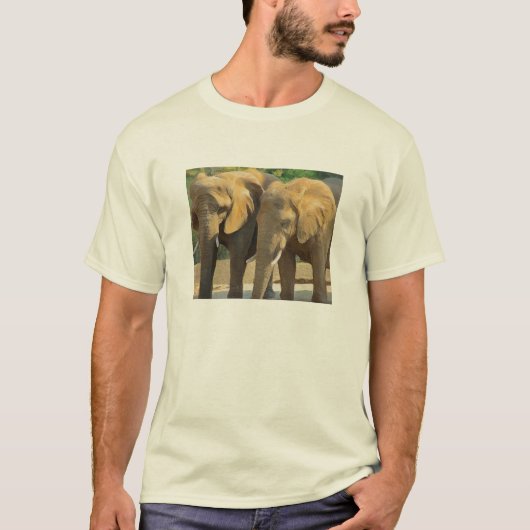 2頭の象 Tシャツ (正面)