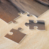 2頭の走馬のビーチの日没 ジグソーパズル (側面)