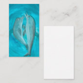 2頭の遊イルカの野生と自由の海 ノートカード (正面/裏面)