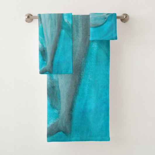 2頭の遊イルカの野生と自由の海 バスタオルセット (インサイチュ)