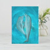 2頭の遊イルカの野生と自由の海 招待状 (スタンド正面)