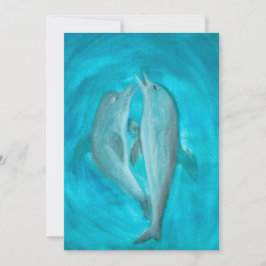 2頭の遊イルカの野生と自由の海 招待状