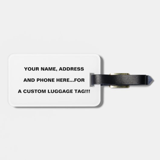 2頭の雄ライオン ラゲッジタグ (裏面横)