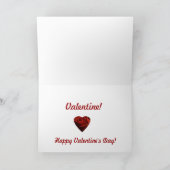 2頭の雄鹿のバレンタインカード シーズンカード (内部)