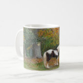 2頭の馬およびジプシーワゴン コーヒーマグカップ (正面左)