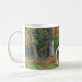 2頭の馬およびジプシーワゴン コーヒーマグカップ (左)