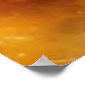 2頭の馬が駆けモダン回る抽象芸術アート2 ポスター (角)