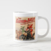 2頭の馬にまたがった男たちとサーカスのレース。 ジャンボコーヒーマグカップ (右)