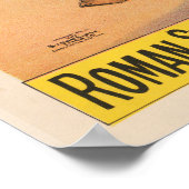 2頭の馬にまたがった男たちとサーカスのレース。 ポスター (角)