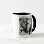 2頭の馬の会うこと マグカップ (正面右)