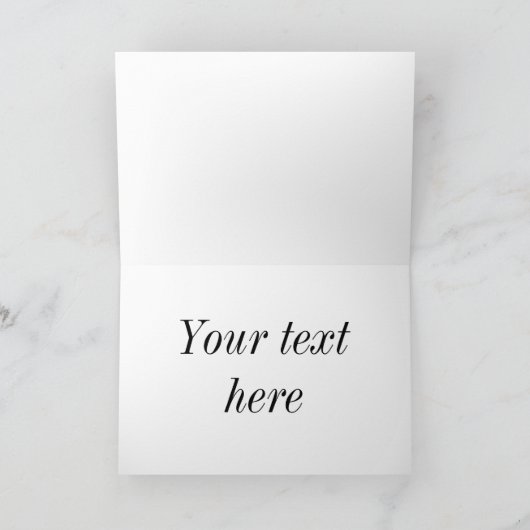 2頭の馬の挨拶状 カード (内部)