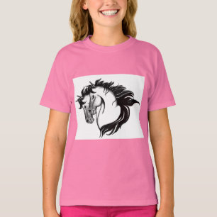 2頭の馬シャツ Tシャツ