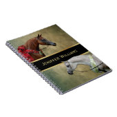 2頭の馬絵画を超える。 ノートブック (右側)