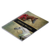 2頭の馬絵画を超える。 ノートブック (左側)