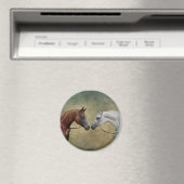 2頭の馬絵画を超える。 マグネット (インサイチュ (食洗機))