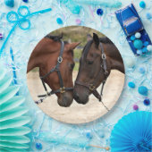 2頭の馬 ペーパープレート (パーティー)