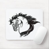 2頭の馬 マウスパッド (マウス)
