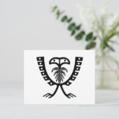 2頭の黒いワシ ポストカード (スタンド正面)