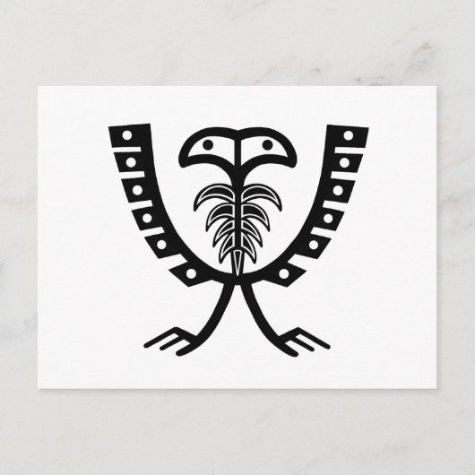 2頭の黒いワシ ポストカード (正面)